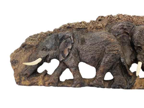 Tierreihe "3 Elefanten"handgeschnitzt  aus Eisenholz